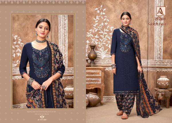 Alok Sakhiya 3 Festive Wear Viscose Designer Dress Material Collection